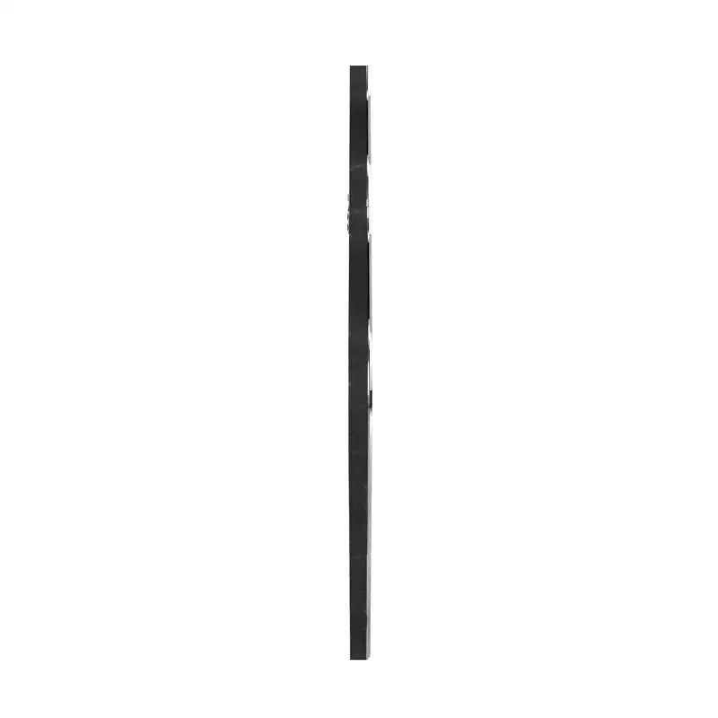 Espejo de pared decorativo biselado plateado con celosía: geométrico, entrelazado, no requiere montaje, marco de madera, para colgar en la pared