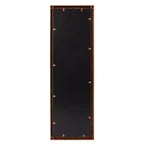Espejo rectangular de cuerpo entero de 30x91 cm con marco de metal artesanal en bronce: Decoración elegante y moderna
