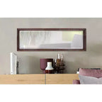 Espejo rectangular de cuerpo entero de 30x91 cm con marco de metal artesanal en bronce: Decoración elegante y moderna