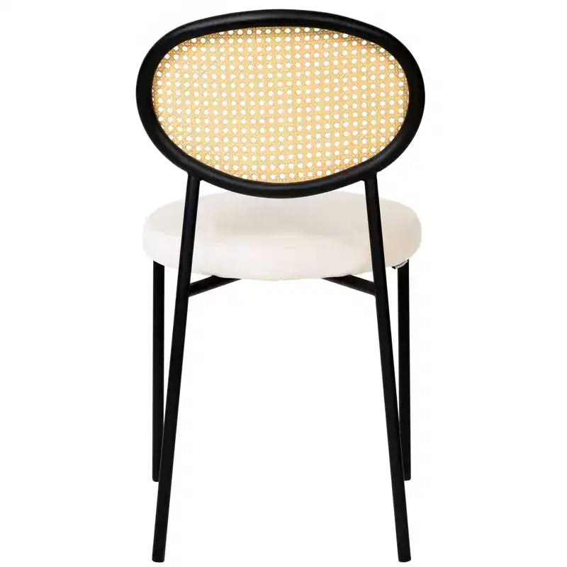Juego de Comedor - Mesa de Comedor Redonda de 36" con Tablero de MDF Negro y Base Dorada, 4 Sillas de Comedor de Terciopelo con Patas de Acero Negro