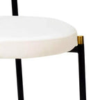 Juego de Comedor - Mesa de Comedor Redonda de 36" con Tablero de MDF Negro y Base Dorada, 4 Sillas de Comedor de Terciopelo con Patas de Acero Negro