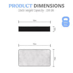 Colchón Híbrido de 12 Pulgadas, Espuma de Alta Densidad Refrescante y Colchón de Muelles Ensacados en Caja, Espuma CertiPur-US, Blanco/Negro