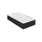 Colchón Híbrido de 12 Pulgadas, Espuma de Alta Densidad Refrescante y Colchón de Muelles Ensacados en Caja, Espuma CertiPur-US, Blanco/Negro