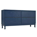 Aparador bufé de 59 pulgadas, mueble de almacenamiento de madera con estante ajustable, mueble de barra de café de cuatro puertas, mueble consola para sala de estar o pasillo