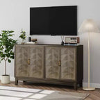 Mueble de Almacenamiento Vintage de 55.12''W con 4 Puertas y Estantes Ajustables