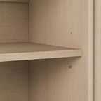 Mueble para TV de 59 pulgadas para televisores de hasta 65 pulgadas, centro de entretenimiento para TV moderno de mediados de siglo con gabinetes de almacenamiento y estantes abiertos, gabinete de TV de madera para el hogar