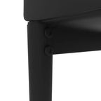 Juego de 4 sillas de comedor de cuero PU con forma de diamante y tapizado de cuero suave
