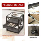 Juego de mesa de comedor industrial de 3 piezas para 2 personas, mesa y sillas de cocina, juegos de comedor para espacios pequeños