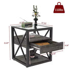 Juego de mesa de comedor industrial de 3 piezas para 2 personas, mesa y sillas de cocina, juegos de comedor para espacios pequeños