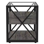 Juego de mesa de comedor industrial de 3 piezas para 2 personas, mesa y sillas de cocina, juegos de comedor para espacios pequeños