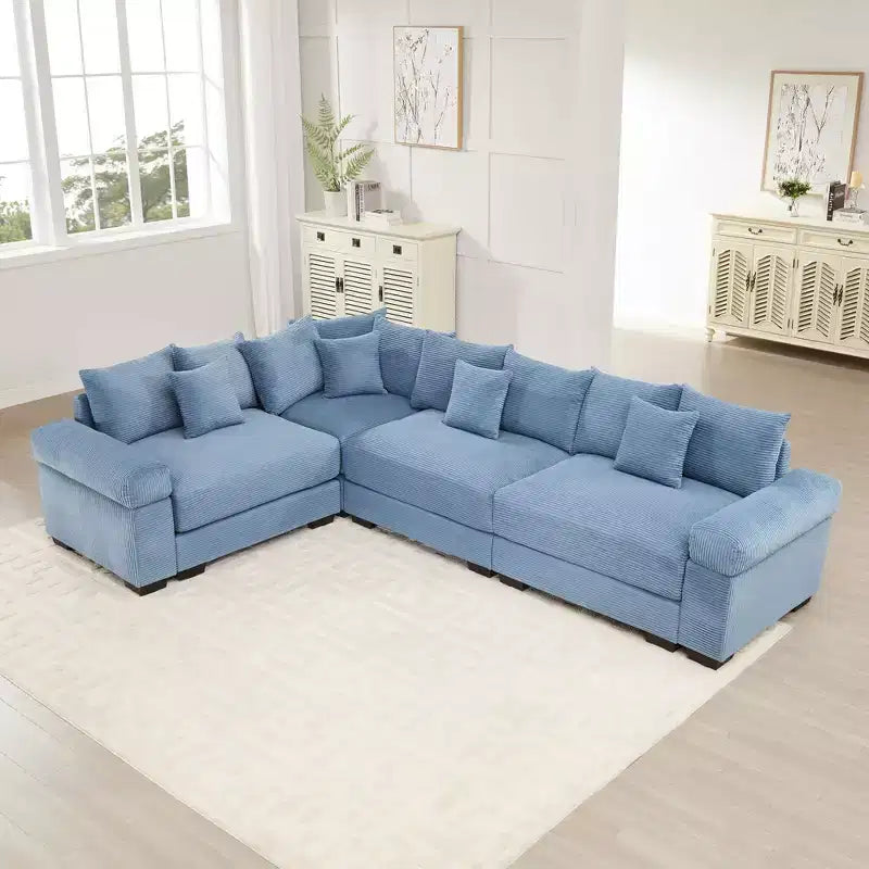 Sofá Modular Nuboso Sobredimensionado, Sofás Seccionales Convertibles Asiento Profundo Reposabrazos Extra Anchos