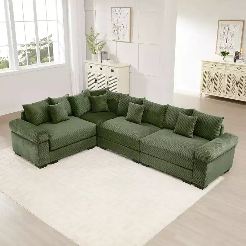 Sofá Modular Nuboso Sobredimensionado, Sofás Seccionales Convertibles Asiento Profundo Reposabrazos Extra Anchos