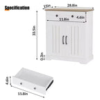 Armario de almacenamiento con 2 puertas y cajón, armario de cocina moderno con estante ajustable, mesa de bufé para cafetería de madera para sala de estar