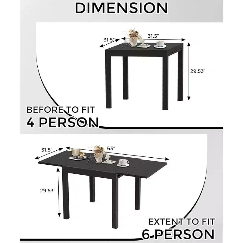 Juego de mesa de comedor extensible para exteriores para 4-6 personas, mesa de patio de 80-160 cm, estructura de aluminio