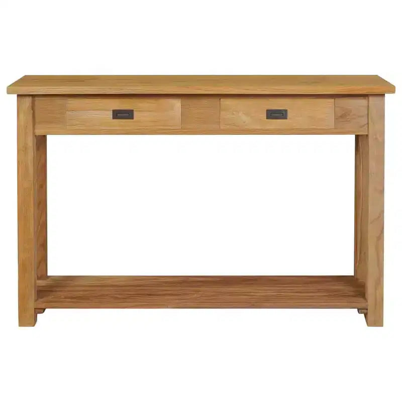 Mesa Consola Madera Natural Teca Maciza