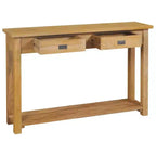 Mesa Consola Madera Natural Teca Maciza