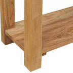 Mesa Consola Madera Natural Teca Maciza