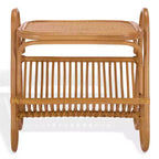 Bayard Rattan Pole Magazine Holder Accent Table - CWK3017 - Natural - Safavieh Couture