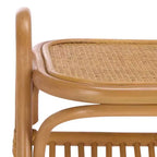 Mesa auxiliar revistero de ratán - Natural
