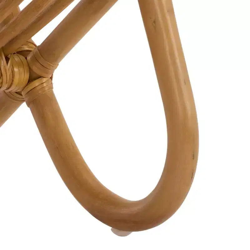 Mesa auxiliar revistero de ratán - Natural