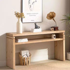 Mesa consola de madera estilo casa de campo moderna de 59 pulgadas