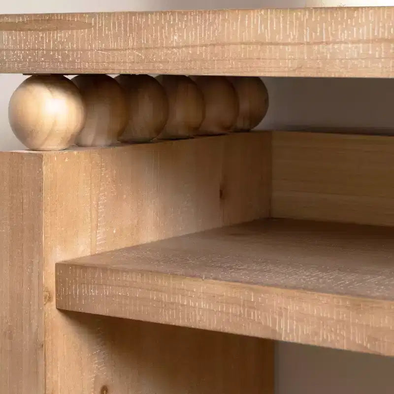 Mesa consola de madera estilo casa de campo moderna de 59 pulgadas