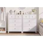 Cómoda Moderna de 5 Cajones para Dormitorio, Cajonera Alta de Madera, Amplio Organizador de Almacenamiento, Cajones para Recibidor, Pasillo, Armario, Habitación Infantil, Oficina en Casa