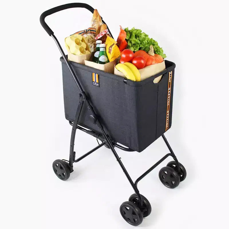 Carrito de compras - Melange Black - Carro utilitario con ruedas