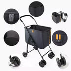 Carrito de compras - Melange Black - Carro utilitario con ruedas