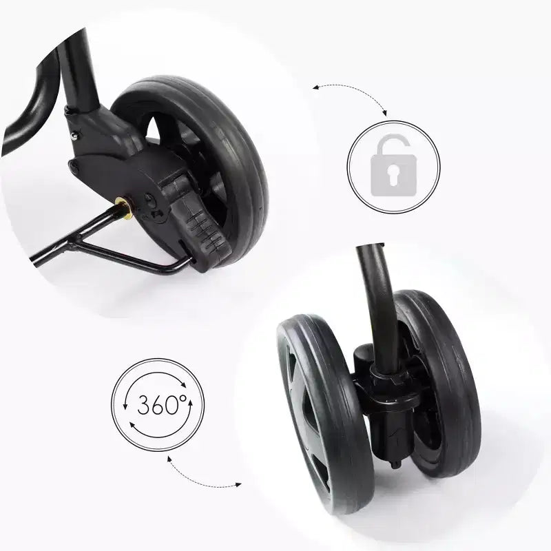Carrito de compras - Melange Black - Carro utilitario con ruedas