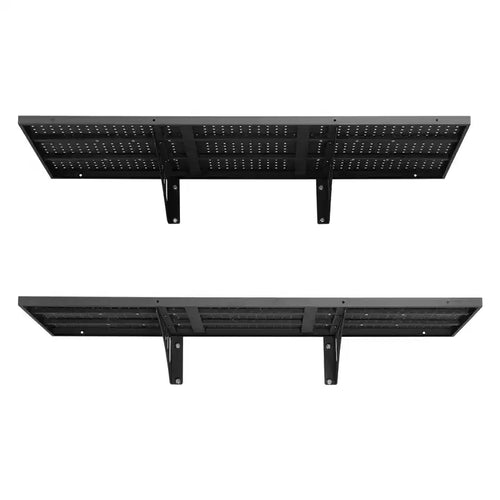 VEVOR 2-Tier Wall Garage Shelving, 1.64 x 4 ft Steel Wall Mounted Shelving Unit, 19.68 x 48 Inch Per Shelf, 560 lbs Total Weight Capacity, Black