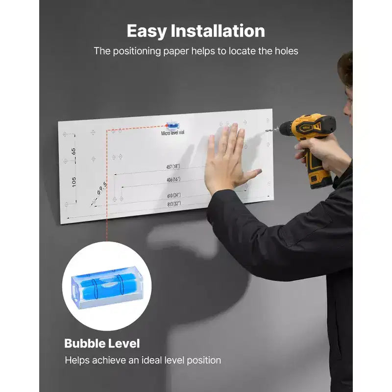 Estantería de garaje de pared de 2 niveles, unidad de estantería de pared de acero de 1.64 x 4 pies, 19.68 x 48 pulgadas por estante, capacidad de peso total de 560 libras, negra