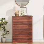Cómoda alta de madera con 3 cajones, cómoda moderna, almacenamiento profundo, armario grande con tapa ancha para dormitorio, sala de estar, pasillo, habitación de niños