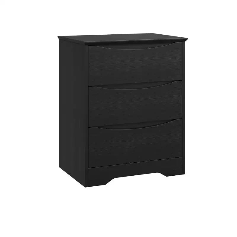 Cómoda alta de madera con 3 cajones, cómoda moderna, almacenamiento profundo, armario grande con tapa ancha para dormitorio, sala de estar, pasillo, habitación de niños