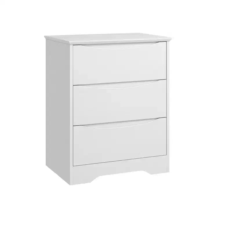 Cómoda alta de madera con 3 cajones, cómoda moderna, almacenamiento profundo, armario grande con tapa ancha para dormitorio, sala de estar, pasillo, habitación de niños