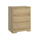 Cómoda alta de madera con 3 cajones, cómoda moderna, almacenamiento profundo, armario grande con tapa ancha para dormitorio, sala de estar, pasillo, habitación de niños