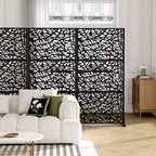 Pantalla de panel de privacidad natural para exteriores, blanca, 72x47, divisor plegable natural para patio trasero y jardín