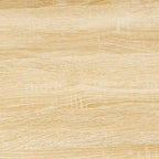 Taburete de mostrador de 24" de madera con base metálica y reposapiés - Natural