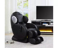 Sillón reclinable auxiliar de piel sintética negra