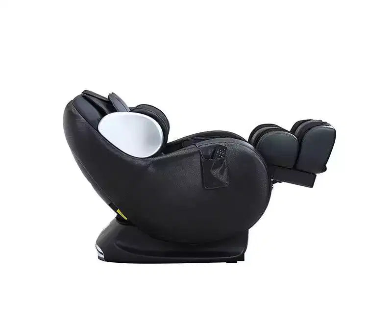 Sillón reclinable auxiliar de piel sintética negra