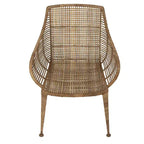 Sillón de ratán natural: Estructura de hierro forjado, no requiere montaje, limpiar con paño seco, uso para adultos