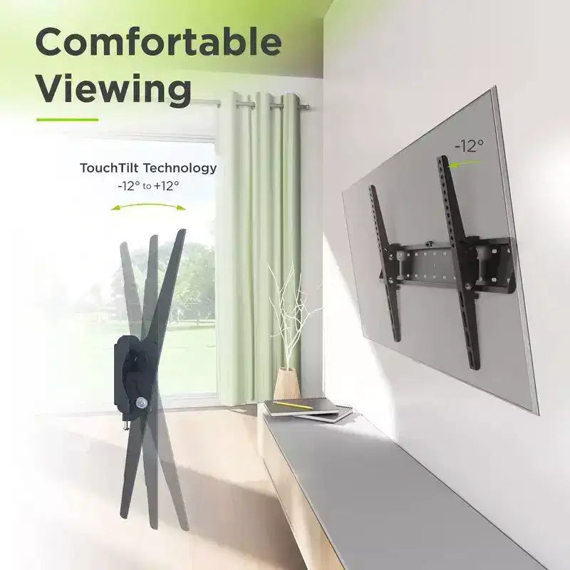 Soporte de pared inclinable para TV de 37 a 85 pulgadas hasta 39,9 kg