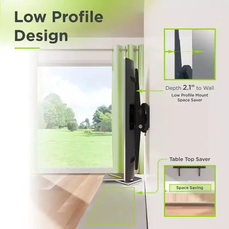 Soporte de pared inclinable para TV de 37 a 85 pulgadas hasta 39,9 kg
