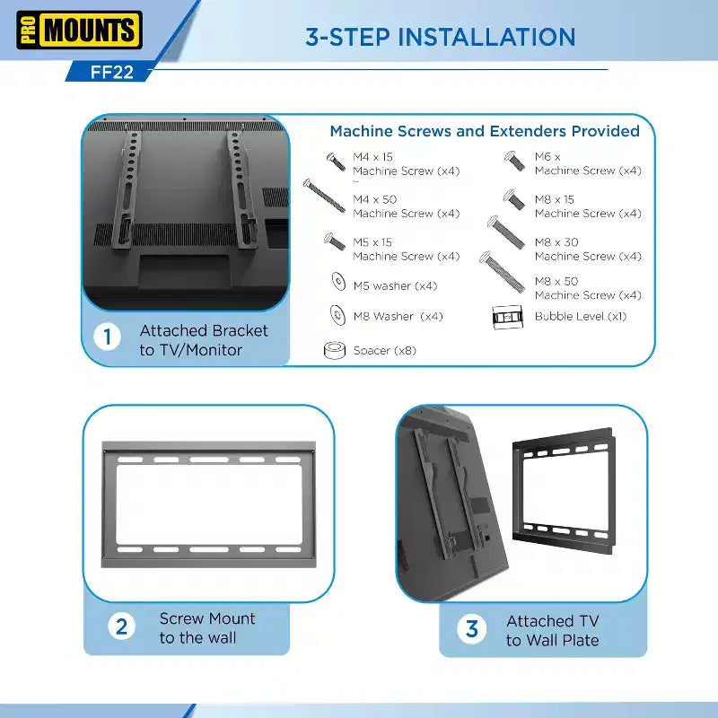 Soporte de pared para TV de pantalla plana
