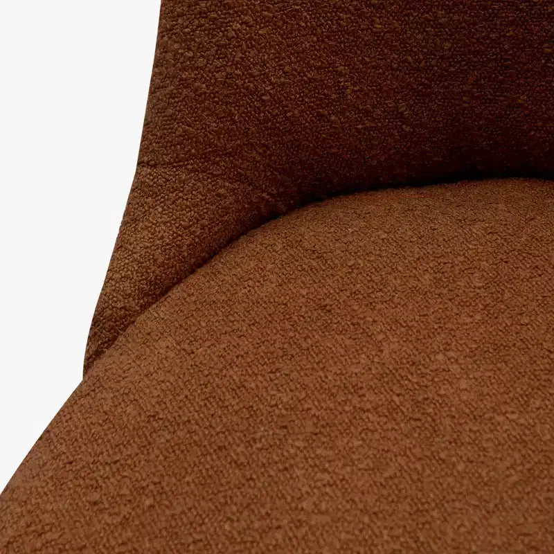 Taburete de bar tapizado giratorio de 26 pulgadas de altura para mostrador, naranja óxido