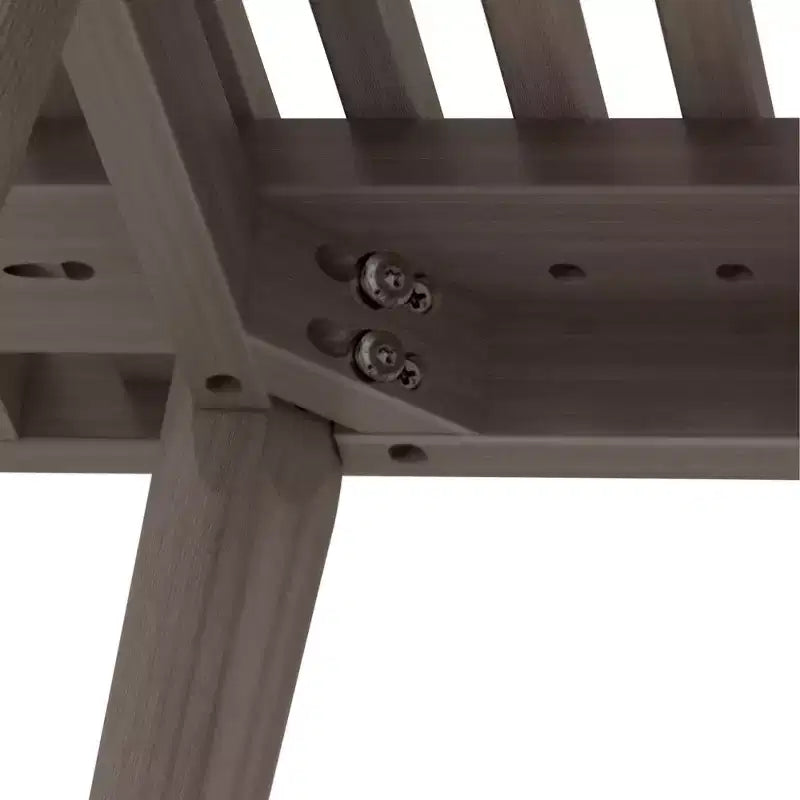 Banco cuadrado de madera maciza de mediados de siglo – Acento versátil para dormitorio, recibidor y sala de estar
