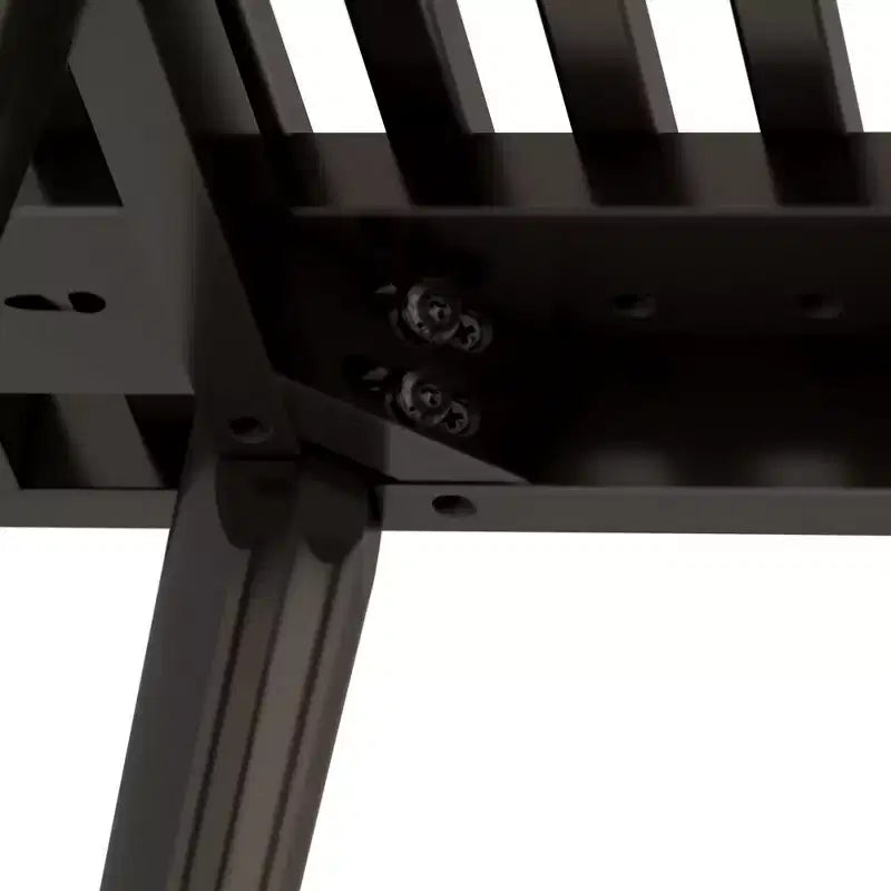 Banco cuadrado de madera maciza de mediados de siglo – Acento versátil para dormitorio, recibidor y sala de estar