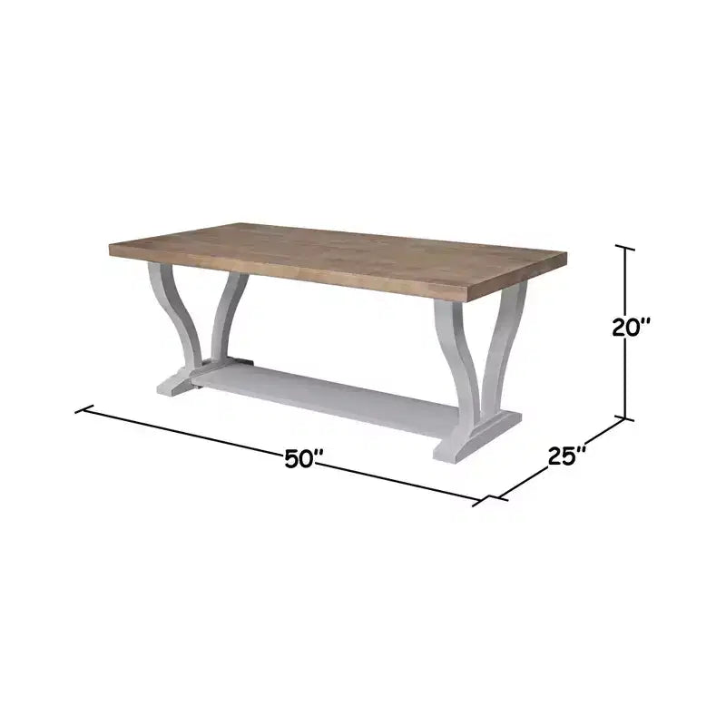 Mesa de centro de madera maciza