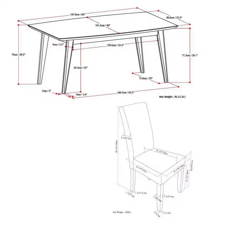 Juego de comedor de 7 piezas