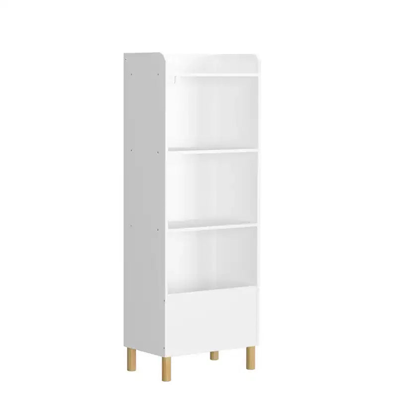 Estantería para niños, estantería de 4 niveles para niños, organizador de almacenamiento de juguetes para niños, estantes para libros para habitación de niños, sala de juegos, guardería